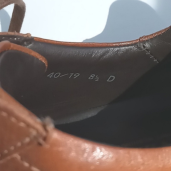 Allen Edmonds Sneakers Men's Size 8.5 D A-Trainers Brown Lace Up Leather Pre-own - Picture 15 of 15